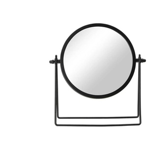 Spiegel auf Metallgestell - schwarz - Glas,Metall - 5 cm - 21,5 cm | Möbel Kraft
