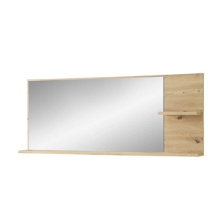 uno Spiegel 148 x 60 cm Turin ¦ holzfarben ¦ Glas,Aluminium,Holzwerkstoff ¦ Maße (cm): B: 148 H: 60 T: 17.0