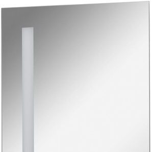 Spiegel FACKELMANN Linear Gr. B/H/T: 40 cm x 75 cm x 2 cm, silberfarben Spiegel LED