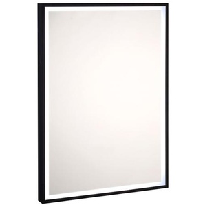 Spiegel Flora, schwarz, 50 x 70 cm, inkl. Beleuchtung