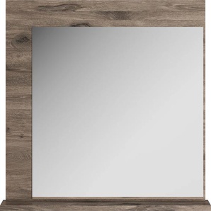 Spiegel GAMI Spiegel Gr. B/H/T: 93 cm x 93 cm x 10 cm, braun (eiche braun) Spiegel In 2 Farben erhältlich