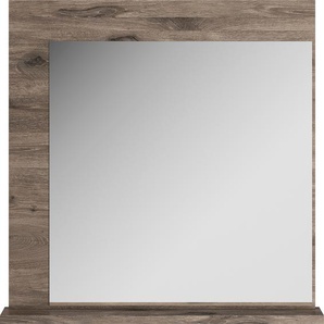 Spiegel GAMI Spiegel Gr. B/H/T: 93 cm x 93 cm x 10 cm, braun (eiche braun) Spiegel In 2 Farben erhältlich