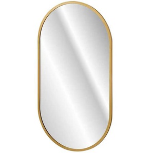 Spiegel - gold - Aluminium,Glas - 50 cm - 90 cm - cm 2,0 | Möbel Kraft