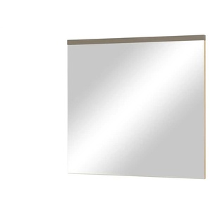 Spiegel - grau - Glas , Aluminium, Holzwerkstoff - 80,6 cm - 75,2 cm - 2,5 cm | Möbel Kraft