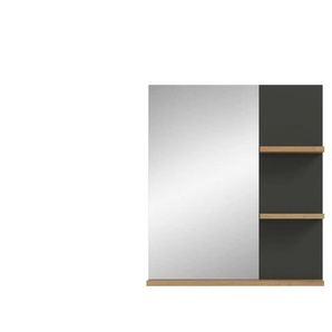 Spiegel - grau - Materialmix - 63 cm - 73 cm | Möbel Kraft