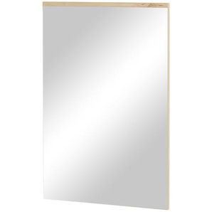 Spiegel - holzfarben - Glas , Aluminium, Holzwerkstoff - 60 cm - 89 cm - 2,2 cm | Möbel Kraft