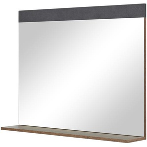 Spiegel  Inden | grau | Holzwerkstoff, Glas | 90 cm | 69 cm | 16 cm |