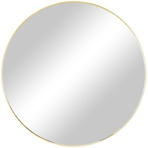 Spiegel 80 cm Liya ¦ gold ¦ Glas,Aluminium,Metall Ø: 80