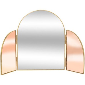 Spiegel Messing, pink, H.40,5 cm