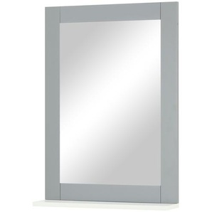 Spiegel mit Ablage  Nisser | grau | Holzwerkstoff, Glas | 50 cm | 70 cm | 12 cm |