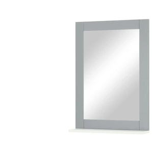 Spiegel mit Ablage Nisser | grau | Holzwerkstoff,Glas | 50 cm | 70 cm | cm 12,0 |