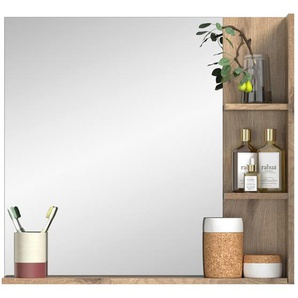 Spiegel mit Ablage - verspiegelt - Materialmix - 79 cm - 73 cm | Möbel Kraft