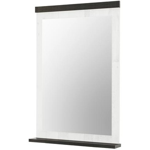 Spiegel mit Ablage - weiß - Holzwerkstoff - 90 cm - 65 cm - 10 cm | Möbel Kraft