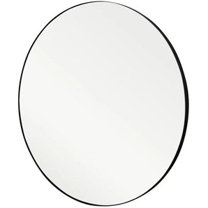 Spiegel  Pannone ¦ schwarz ¦ Metall,Glas ¦ Maße (cm): T: 2.2  Ø: 70