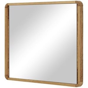 Spiegel 80 x 64 5 cm Phönix ¦ holzfarben ¦ Glas,Aluminium,Holz ¦ Maße (cm): B: 80 H: 64,5 T: 4.0