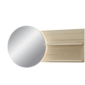 Spiegel  Pisa ¦ holzfarben ¦ Aluminium,Glas,Holzwerkstoff ¦ Maße (cm): B: 133 H: 70 T: 17.0