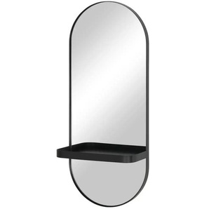 Spiegel - schwarz - Glas,Metall - 25 cm - 60 cm - cm 12,0 | Möbel Kraft