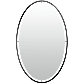 Spiegel - schwarz - Metall - 60 cm - 80 cm - 2 cm | Möbel Kraft