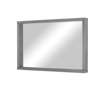 Spiegel Shell | grau | Holzwerkstoff | 88,5 cm | 58,5 cm | cm 8,0 |