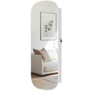 Spiegel   ¦ weiß ¦ Holzwerkstoff,Glas,Kunststoff,Schaumstoff,Metall ¦ Maße (cm): B: 42 H: 108