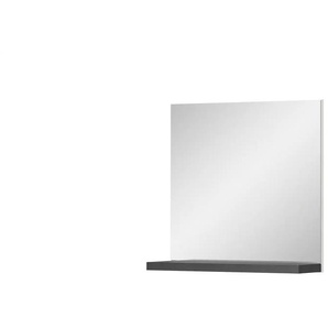 uno Spiegel 60 x 59 cm  ¦ grau ¦ Holzwerkstoff,Aluminium,Glas ¦ Maße (cm): B: 60 T: 18.0