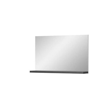 uno Spiegel 95 x 59 cm  ¦ grau ¦ Holzwerkstoff,Aluminium,Glas ¦ Maße (cm): B: 95 T: 18.0