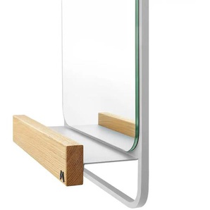Spiegel - weiß - Materialmix - 9,8 cm - 100 cm | Möbel Kraft