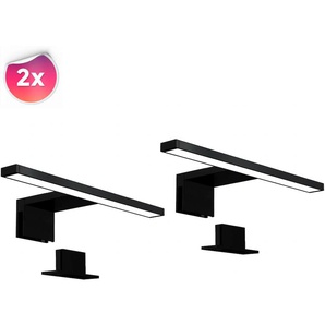 Spiegelleuchte B.K.LICHT Lampen Gr. 2 flammig, Höhe: 3,60 cm, schwarz Bad-Spiegelleuchten
