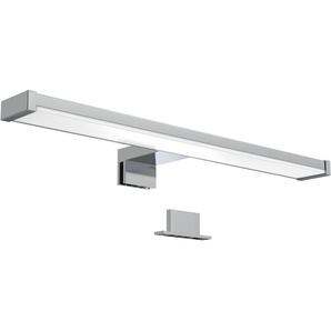 Spiegelleuchte B.K.LICHT Lampen grau (chromfarben) Bad-Spiegelleuchten Spiegellampe, Badlampe, Schminklicht, neutral-weiß, 600 Lumen, IP44