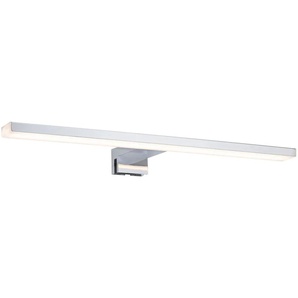 Spiegelleuchte PAULMANN Evie Lampen Gr. 1 flammig, Höhe: 3,9 cm, grau (chromfarben) Bad-Spiegelleuchten Badezimmerleuchte