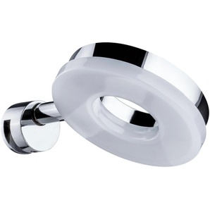 Spiegelleuchte PAULMANN LED Becrux IP20 4W Chrom Lampen Gr. 1 flammig, Höhe: 9,3 cm, grau (chromfarben) Bad-Spiegelleuchten LED Becrux IP20 4W Chrom