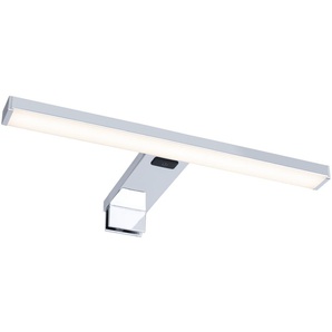 Spiegelleuchte PAULMANN Selo Lampen Gr. 1 flammig, Höhe: 3,7 cm, grau (chromfarben) Bad-Spiegelleuchten Badezimmerleuchte
