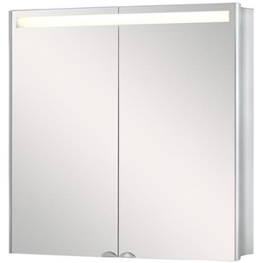 Spiegelschrank - silber - Materialmix - 67 cm - 68 cm - 16 cm | Möbel Kraft