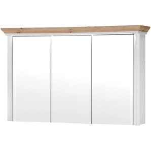 Spiegelschrank 3-türig Varese ¦ weiß ¦ Maße (cm): B: 116 H: 74 T: 25.0