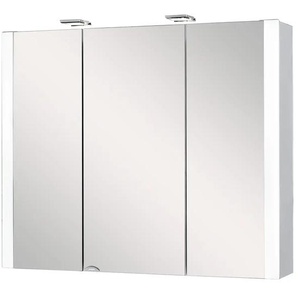 Spiegelschrank 3-türig | weiß | 80 cm | 69 cm | cm 17,0 |