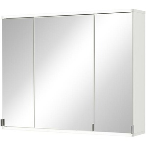 Spiegelschrank 3-türig weiß - weiß - Materialmix - 90 cm - 73 cm - 20 cm | Möbel Kraft