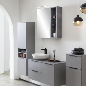 Spiegelschrank »Alessio« - grau - Holz -