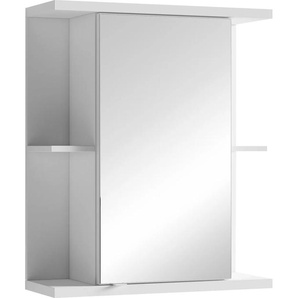 Spiegelschrank BYLIVING Nebraska Schränke Gr. B/H/T: 60 cm x 70 cm x 25 cm, 1 St., weiß Bad-Spiegelschränke Breite 60 cm, mit großer Spiegeltür und viel Stauraum