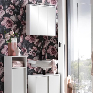 Spiegelschrank »Dex« mit Beleuchtung - weiß - Holz -