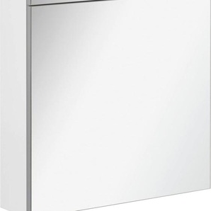 Spiegelschrank FACKELMANN CL 60 - weiß Schränke Gr. B/H/T: 60 cm x 71 cm x 16 cm, 1 St., silberfarben Bad-Spiegelschränke Badmöbel LED-Spiegelschrank, Breite 60 cm, 1 Tür