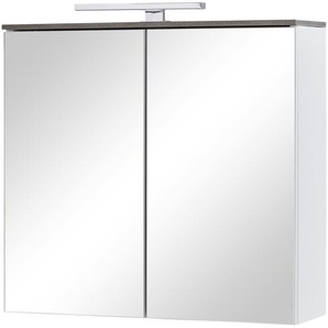 Spiegelschrank  Gardasee ¦ weiß ¦ Maße (cm): B: 70 H: 65 T: 22.0