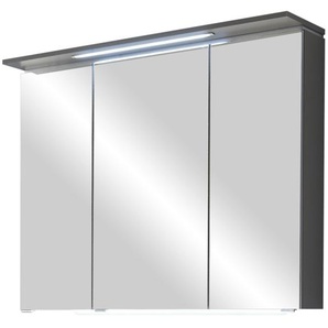 Spiegelschrank - grau - Materialmix - 120 cm - 82,8 cm - 15 cm | Möbel Kraft