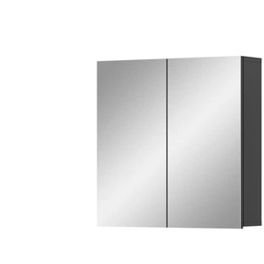 Spiegelschrank | grau | 60 cm | 60 cm |