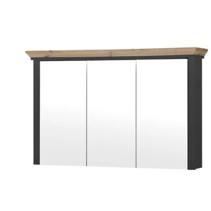 Spiegelschrank - grau - Materialmix - 116 cm - 74 cm - cm 25,0 | Möbel Kraft