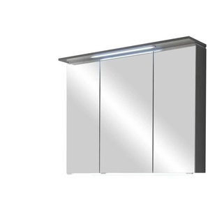 Spiegelschrank - grau - Materialmix - 120 cm - 82,8 cm - cm 15,0 | Möbel Kraft