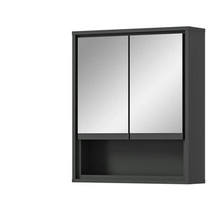 Spiegelschrank - grau - Materialmix - 60 cm - 69 cm | Möbel Kraft