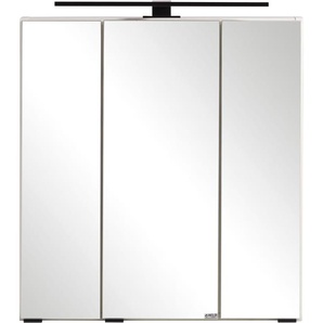 Spiegelschrank HELD MÖBEL Lana Schränke Gr. B/H/T: 60 cm x 64 cm x 20 cm, weiß Bad-Spiegelschränke Badmöbel, 60 cm breit