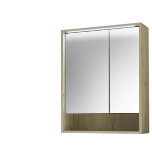 Spiegelschrank - holzfarben - Materialmix - 60 cm - 75 cm - cm 20,0 | Möbel Kraft