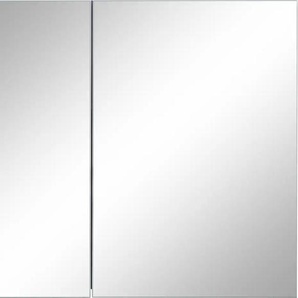 Spiegelschrank HOME AFFAIRE Wisla Schränke Gr. B/H/T: 80 cm x 70 cm x 15 cm, 2 St., weiß (weiß, weiß) Bad-Spiegelschränke Breite 80 cm