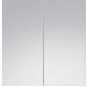 Spiegelschrank INOSIGN Avena Schränke Gr. B/H/T: 60 cm x 77 cm x 17 cm, ohne Beleuchtung, 2 St., weiß (weiß matt, hochglanz) Bad-Spiegelschränke